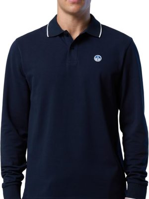 NORTH SAILS Polo a Maniche Lunghe con Lettering