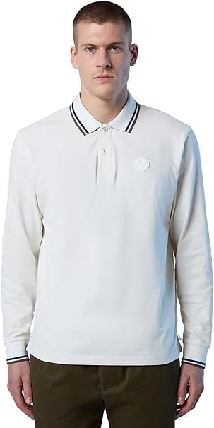 NORTH SAILS Polo Uomo Manica Lunga Cotone Felpato 692336 - immagine 8