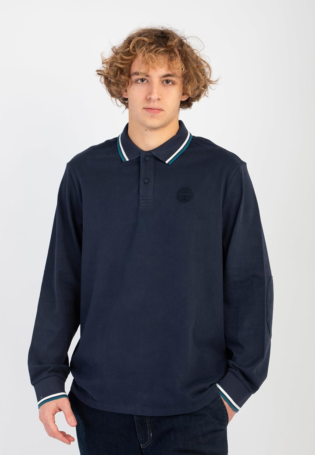 NORTH SAILS Polo Uomo Manica Lunga Cotone Felpato 692336 - immagine 7