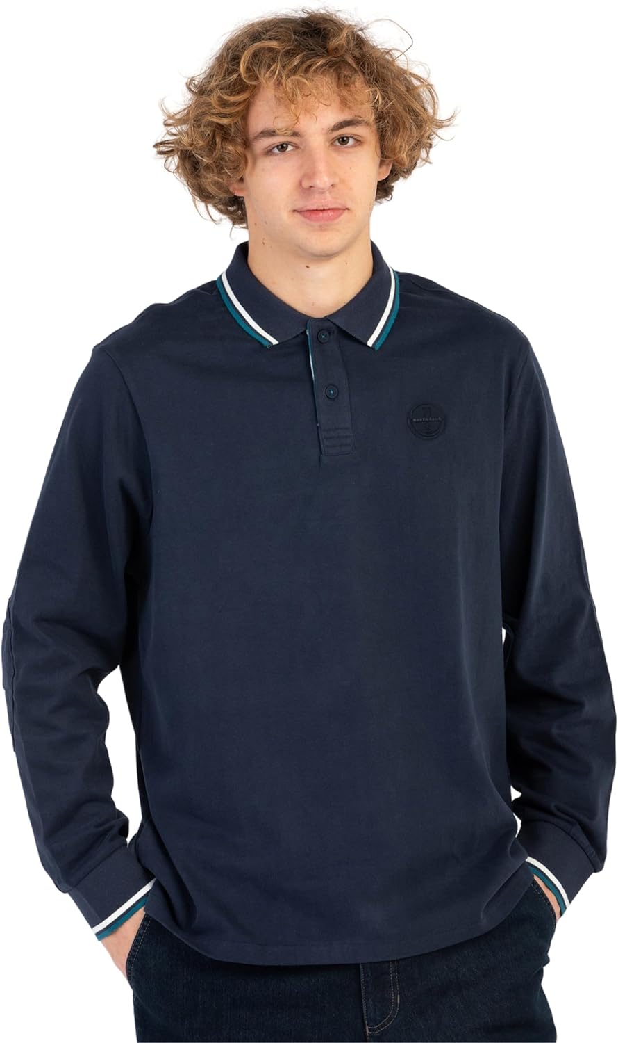 NORTH SAILS Polo Uomo Manica Lunga Cotone Felpato 692336 - immagine 5