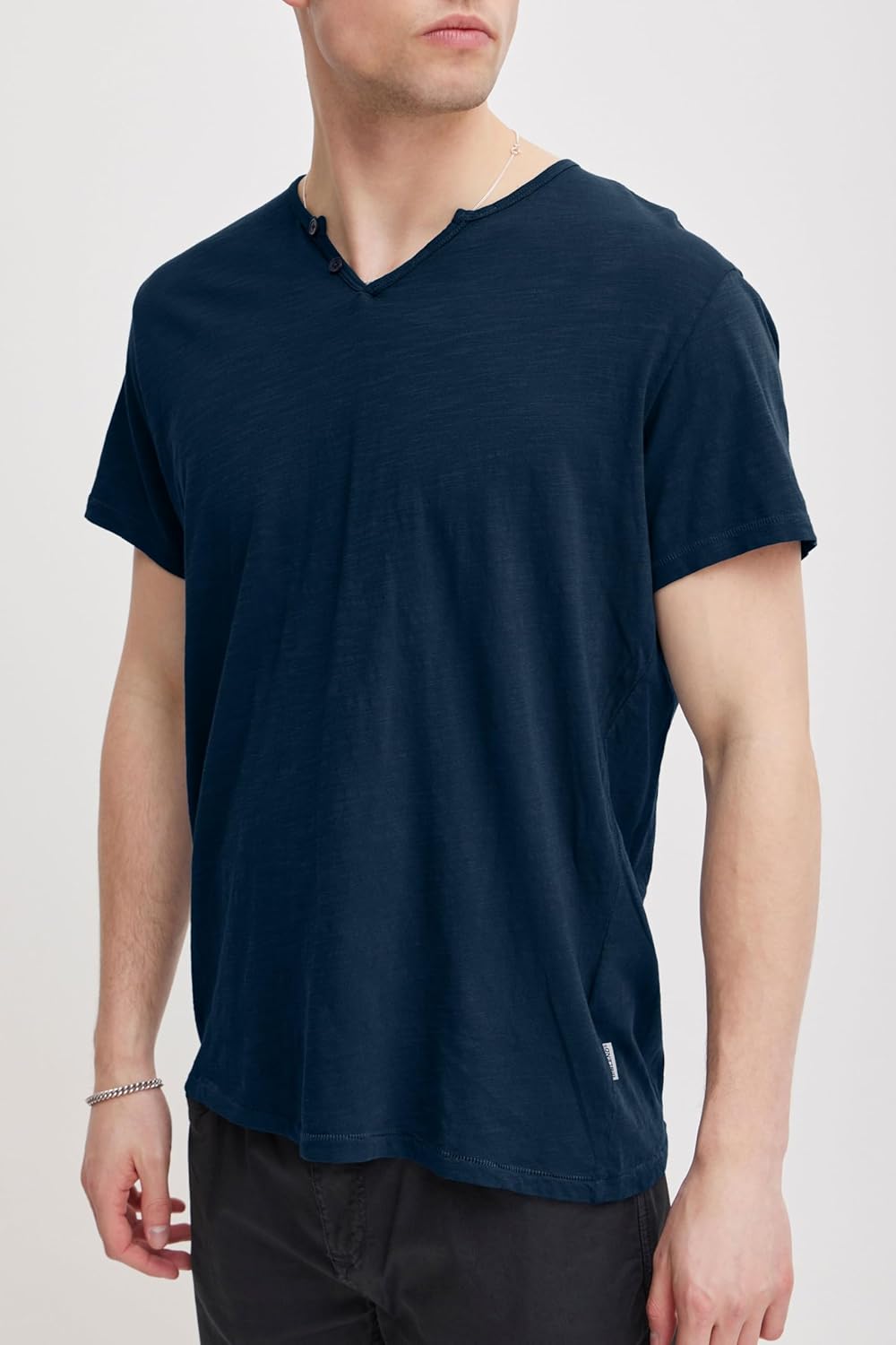 Blend BHAshton - Maglietta da uomo con scollo a V, 100% cotone, vestibilità regolare - immagine 6