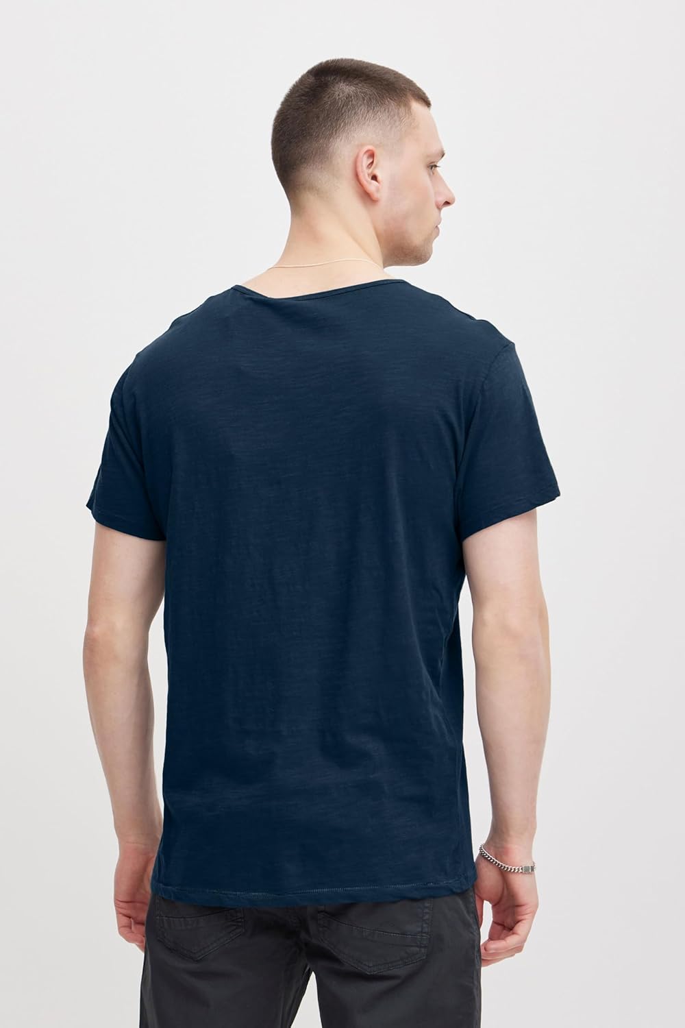 Blend BHAshton - Maglietta da uomo con scollo a V, 100% cotone, vestibilità regolare - immagine 4