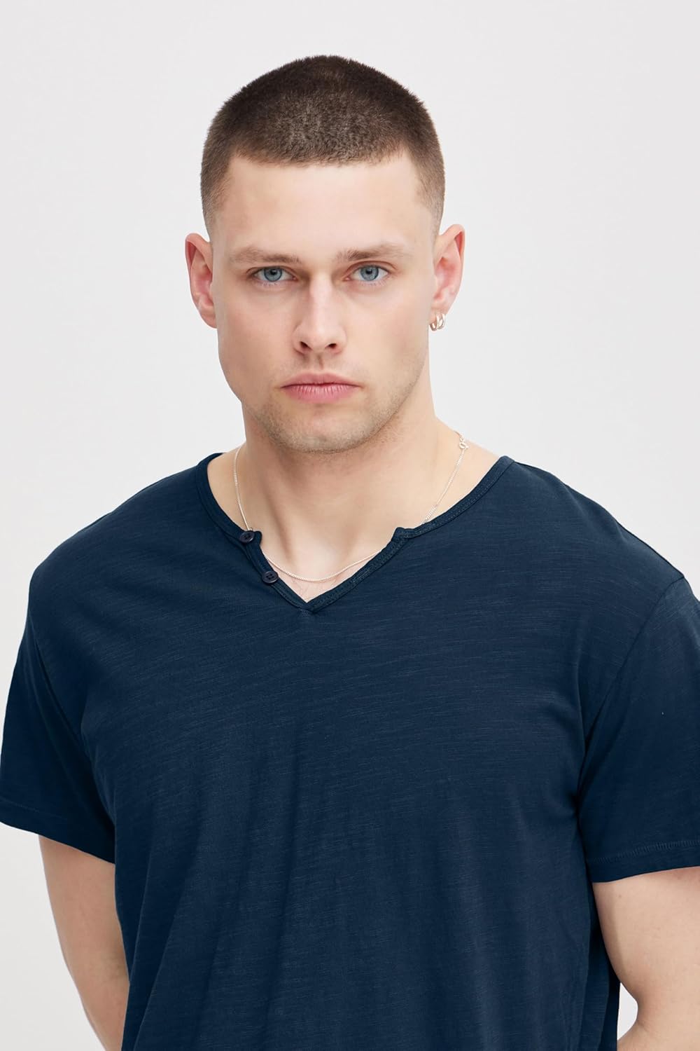 Blend BHAshton - Maglietta da uomo con scollo a V, 100% cotone, vestibilità regolare - immagine 5