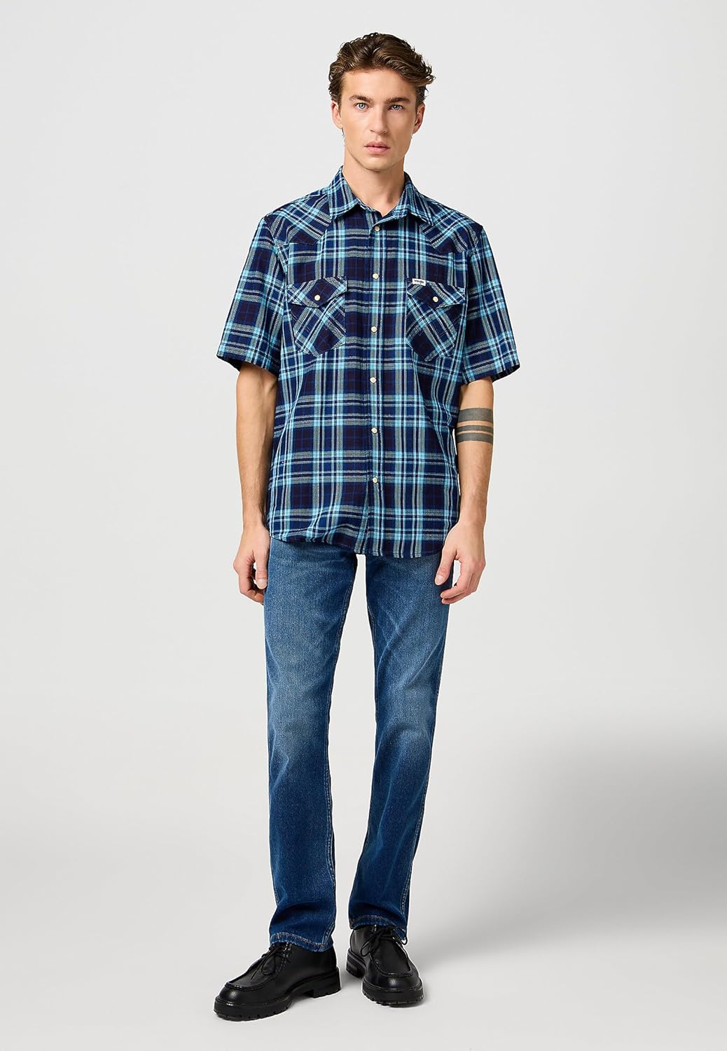Wrangler SS Western Shirt Maglietta, - immagine 4