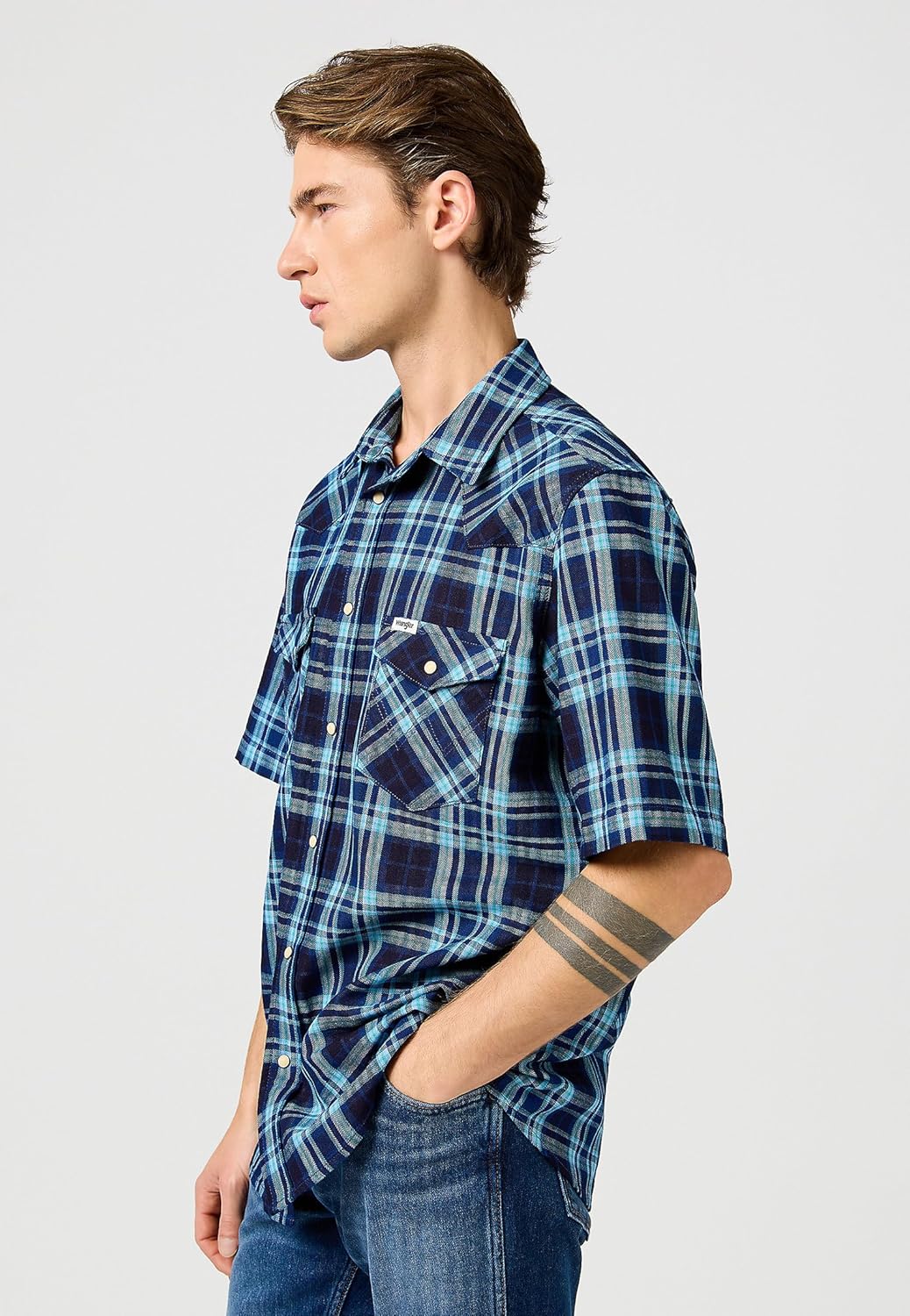 Wrangler SS Western Shirt Maglietta, - immagine 5