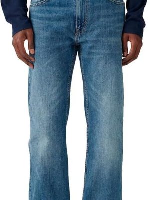Levi's 527 Slim Boot Cut Jeans, Blue Tunes, 34W x 32L Uomo