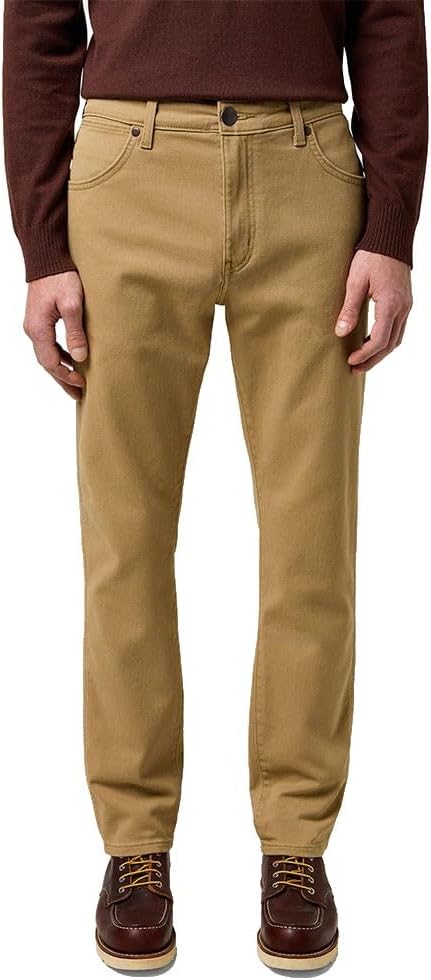 Wrangler Uomo Larston Jeans, Tigers Eye, 33W / 34L