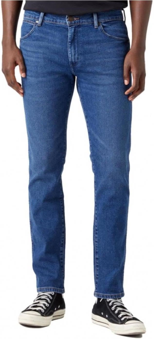 Wrangler Uomo Larston Jeans, Blu (New Favorite), 33W / 34L