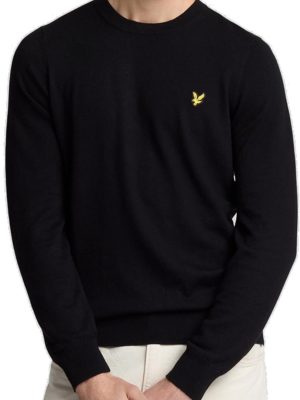Lyle & Scott Maglione Girocollo in Cotone Merino