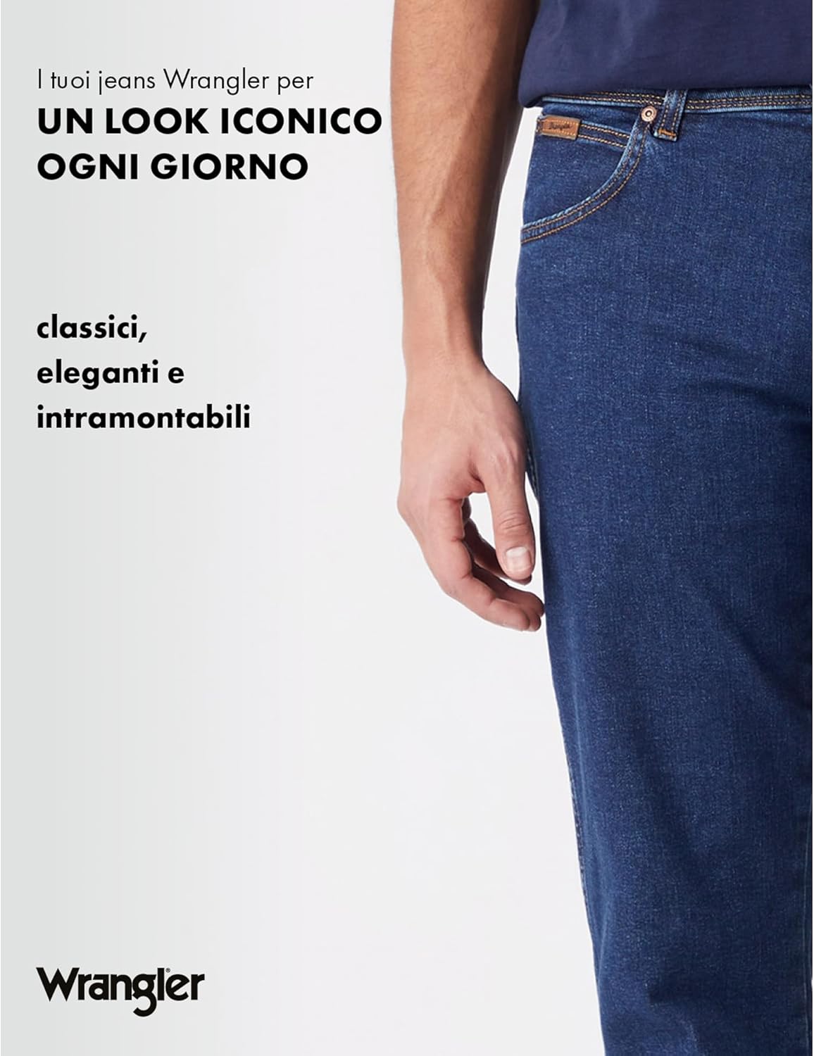 Wrangler Texas, Jeans Uomo, Darkstone Blue - immagine 7