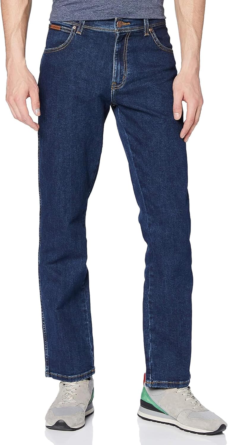 Wrangler Texas, Jeans Uomo, Darkstone Blue
