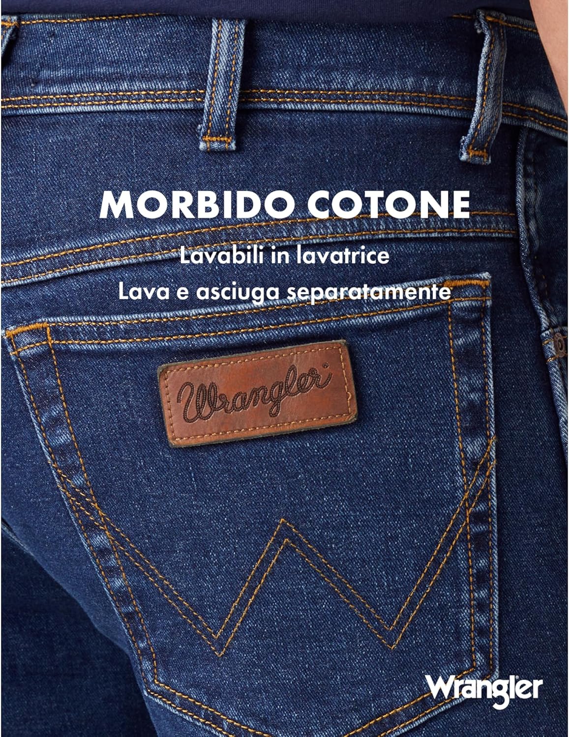 Wrangler Texas, Jeans Uomo, Darkstone Blue - immagine 5