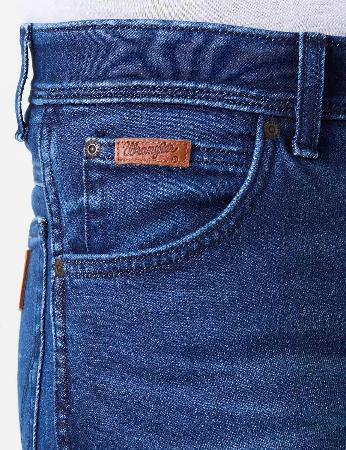 Wrangler Texas Slim, Jeans Uomo, Blue Jam, 40W / 34L - immagine 2