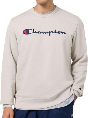 Champion Maglione a Girocollo in Pile Big Logo