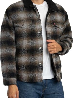 Levi's Uomo Giacca Scozzese Dal Taglio Rilassato