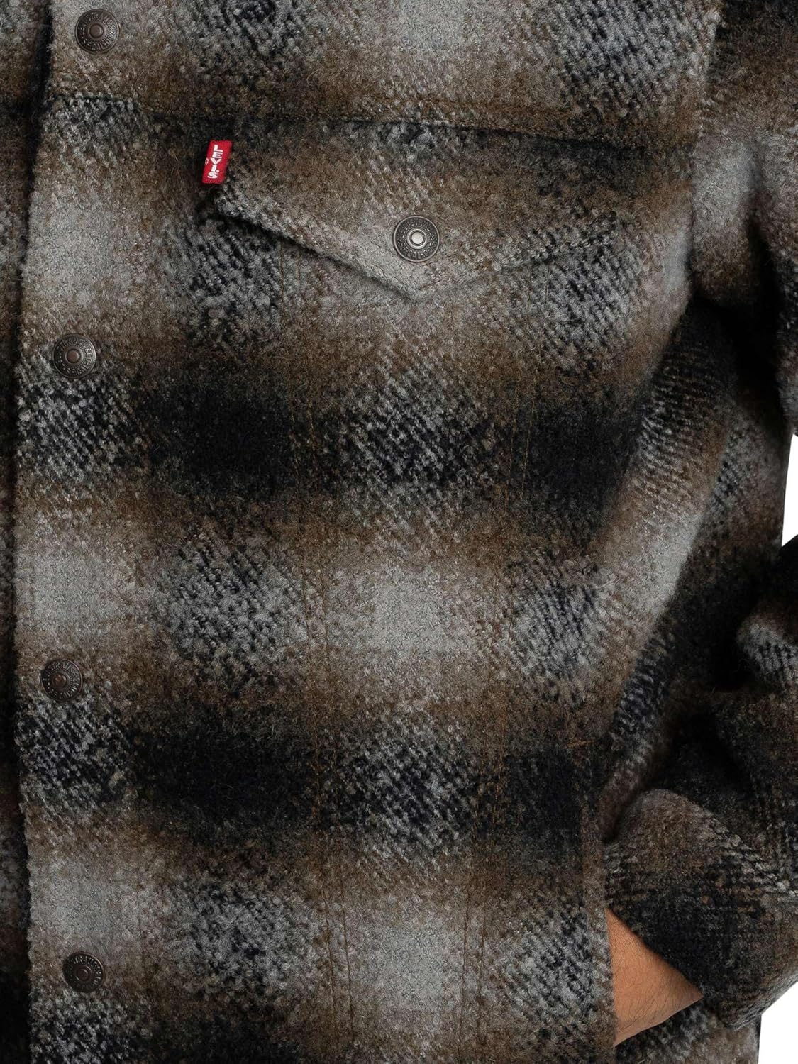 Levi's Uomo Giacca Scozzese Dal Taglio Rilassato - immagine 5