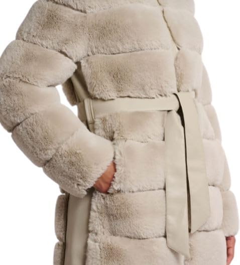 Rino & Pelle Cappotto in pelliccia sintetica con dettagli in ecopelle e cappuccio Bridget 7002512 - immagine 3
