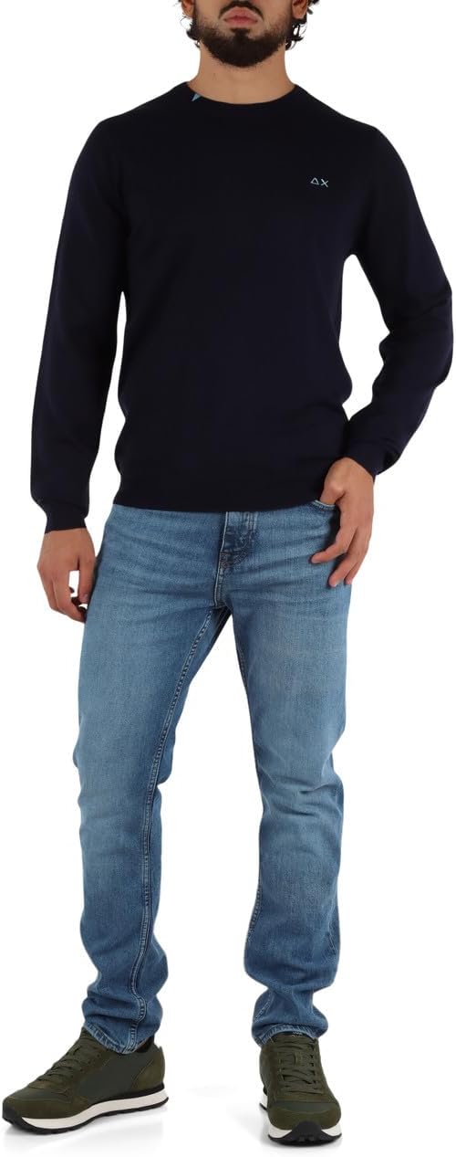 SUN68 Maglione Petrolio K45101 - immagine 24