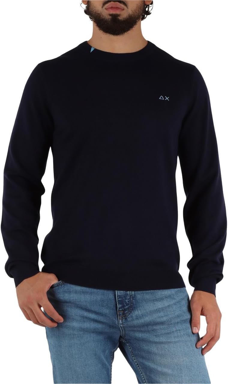 SUN68 Maglione Petrolio K45101 - immagine 23