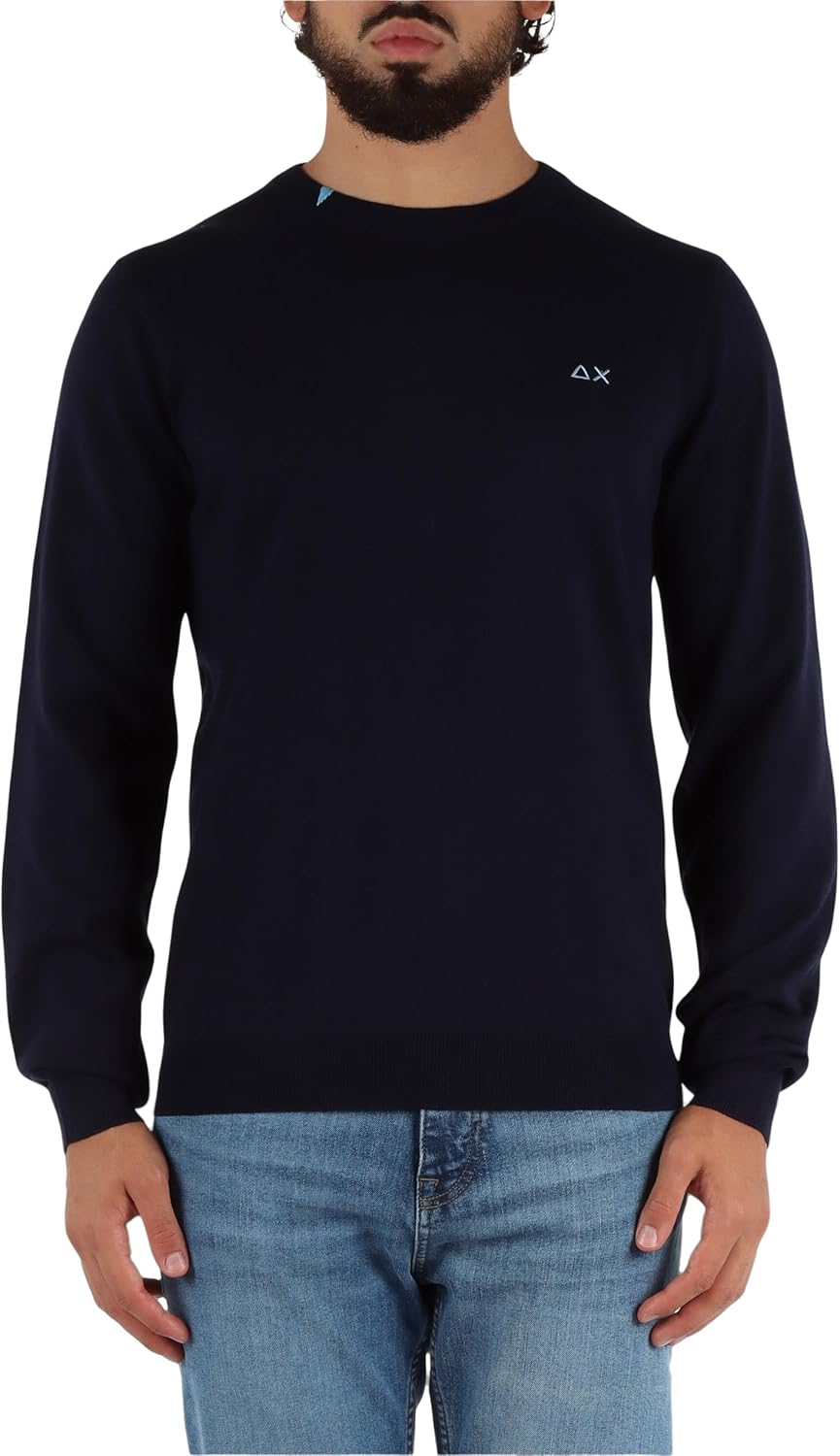 SUN68 Maglione Petrolio K45101 - immagine 20