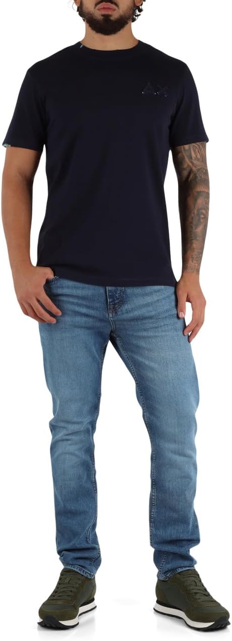 SUN68 T-Shirt in Cotone con Patch Logo - immagine 3