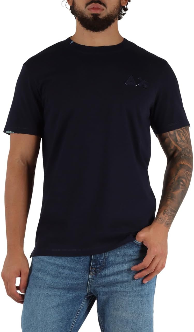 SUN68 T-Shirt in Cotone con Patch Logo - immagine 4