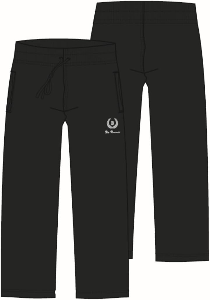 BE BOARD Pantalone Lungo Uomo 910 in Cotone Leggero e Traspirante, Taglie Calibrate, Ideale per Sport e Relax, Stile Casual e Versatile, Nero, 8XL - immagine 6