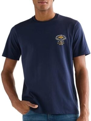 Wrangler, Maglietta da Uomo Small Americana Tee