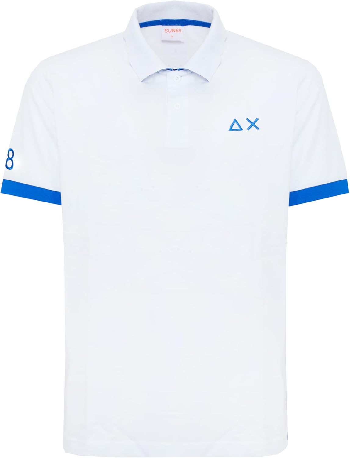 SUN68 Polo con Maxi Logo in Cotone - immagine 7