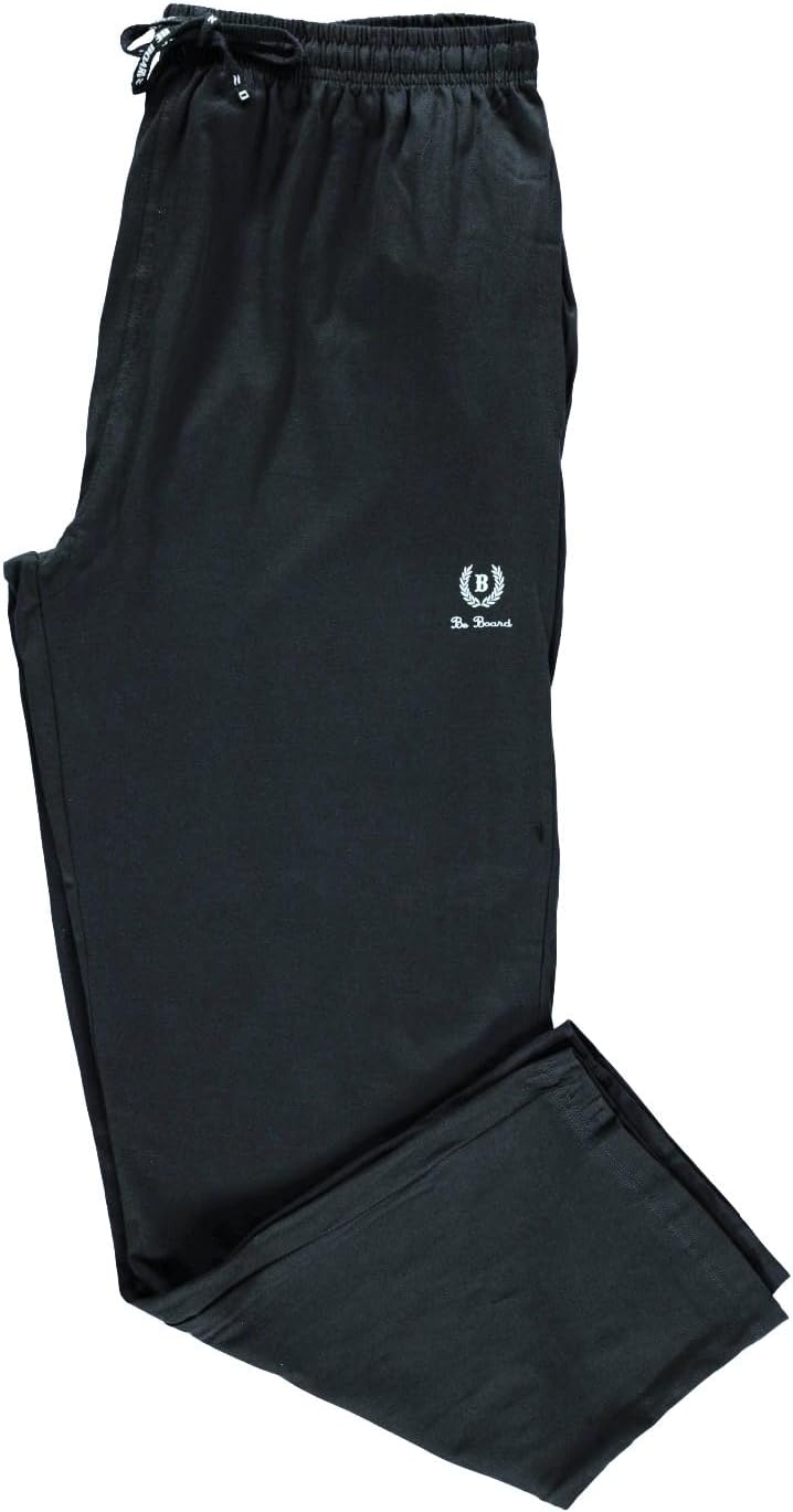BE BOARD Pantalone Lungo Uomo 910 in Cotone Leggero e Traspirante, Taglie Calibrate, Ideale per Sport e Relax, Stile Casual e Versatile, Nero, 8XL - immagine 7