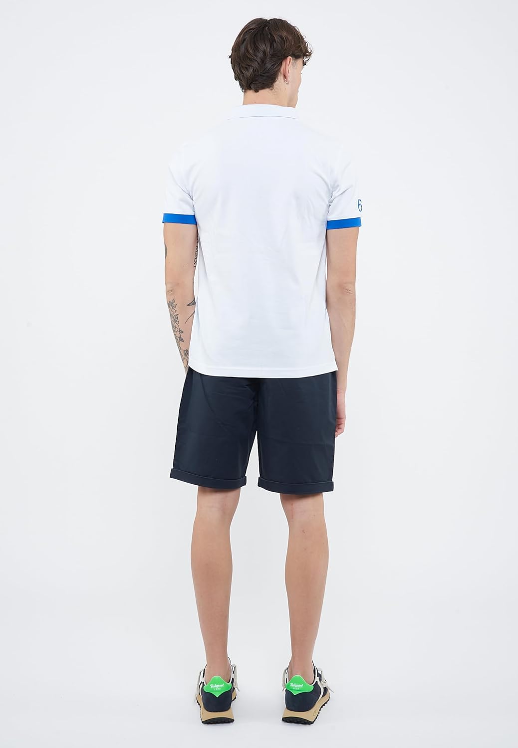 SUN68 Polo con Maxi Logo in Cotone - immagine 11