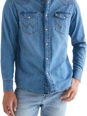 Wrangler, Maglietta da Uomo, Western Shirt