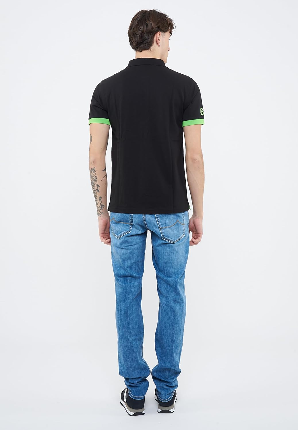 SUN68 Polo con Maxi Logo in Cotone - immagine 5