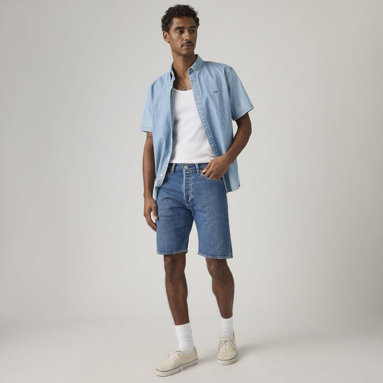 Levi's Pantaloncini Originali Early Nights 501 - immagine 4