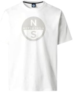 NORTH SAILS T-Shirt Uomo in Jersey di Cotone Organico con Maxi Logo Frontale - immagine 6