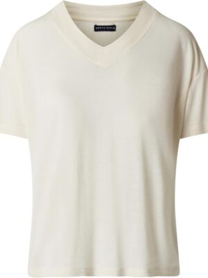NORTH SAILS T-Shirt Donna con Scollo a V in Viscosa e Lino