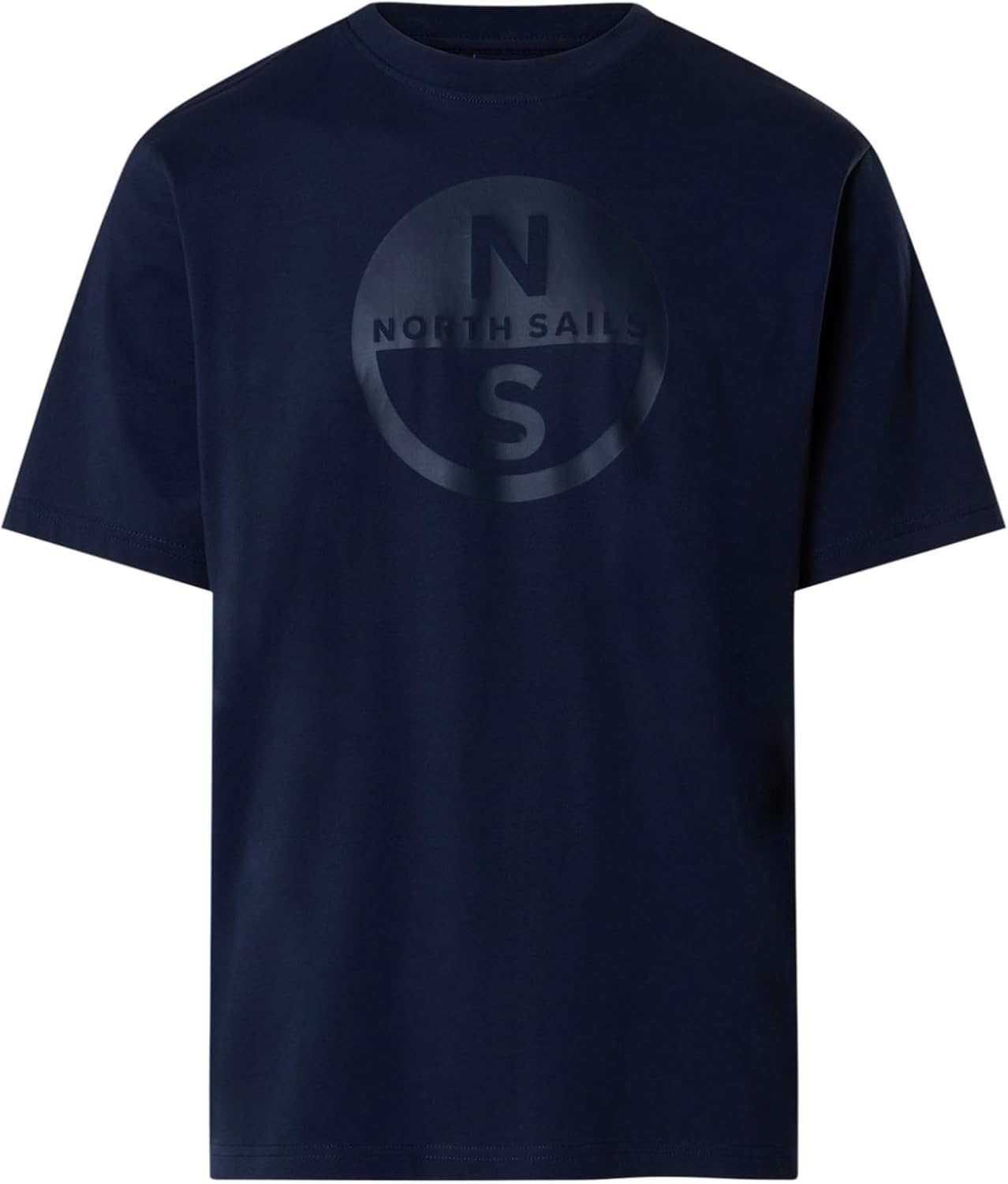 NORTH SAILS T-Shirt Uomo in Jersey di Cotone Organico con Maxi Logo Frontale