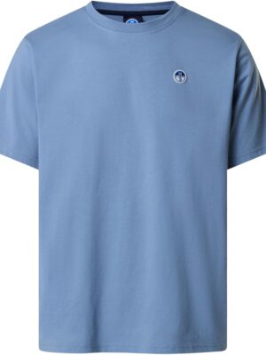 NORTH SAILS T-Shirt Uomo in Jersey di Cotone Organico con Patch sul Petto
