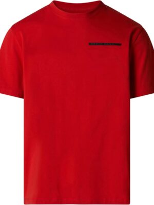 NORTH SAILS T-Shirt Uomo in Jersey di Cotone Organico Stretch con Lettering in Rilievo