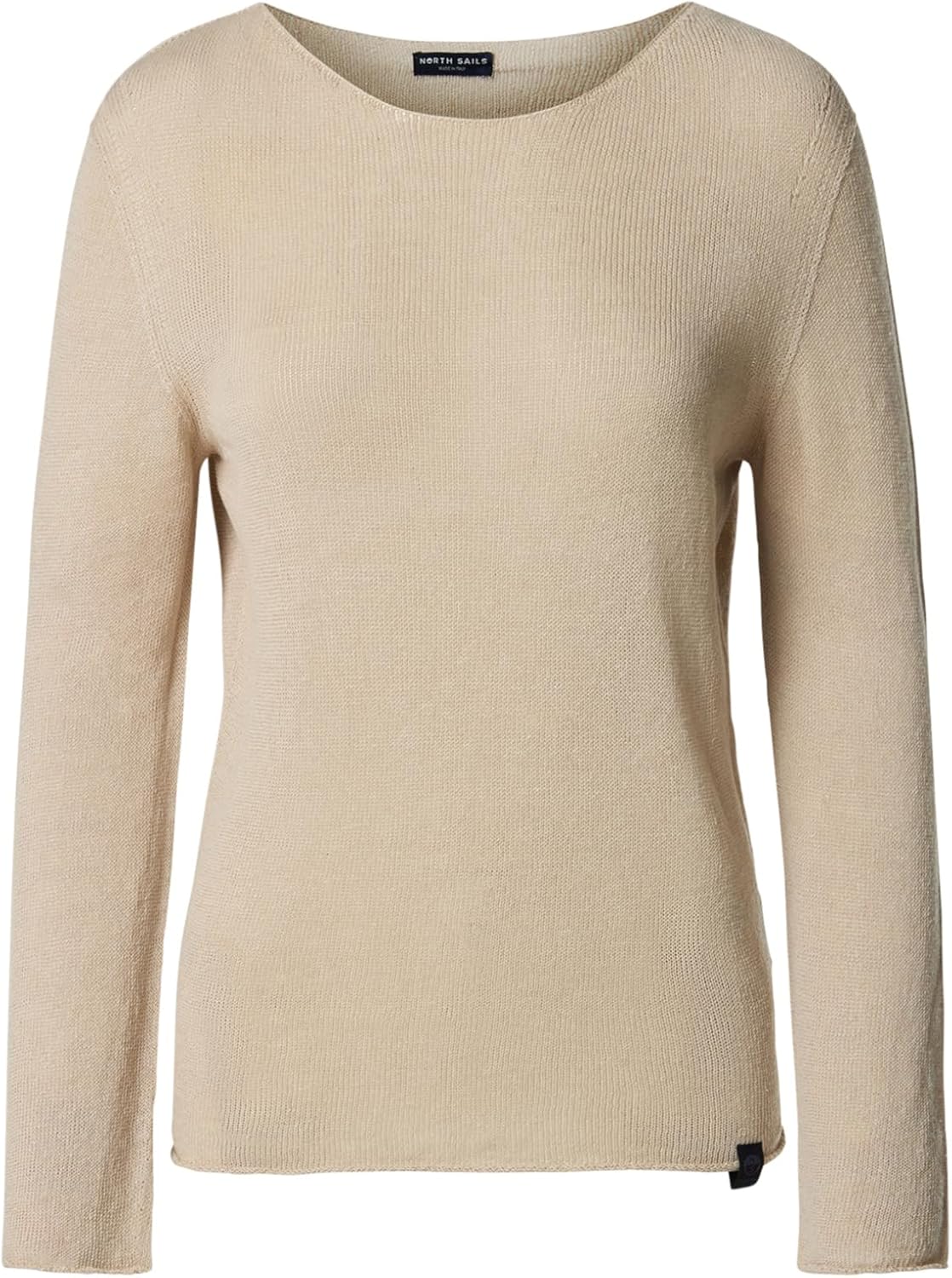 NORTH SAILS Maglia Donna Scollo a Barca in Cotone e Lino