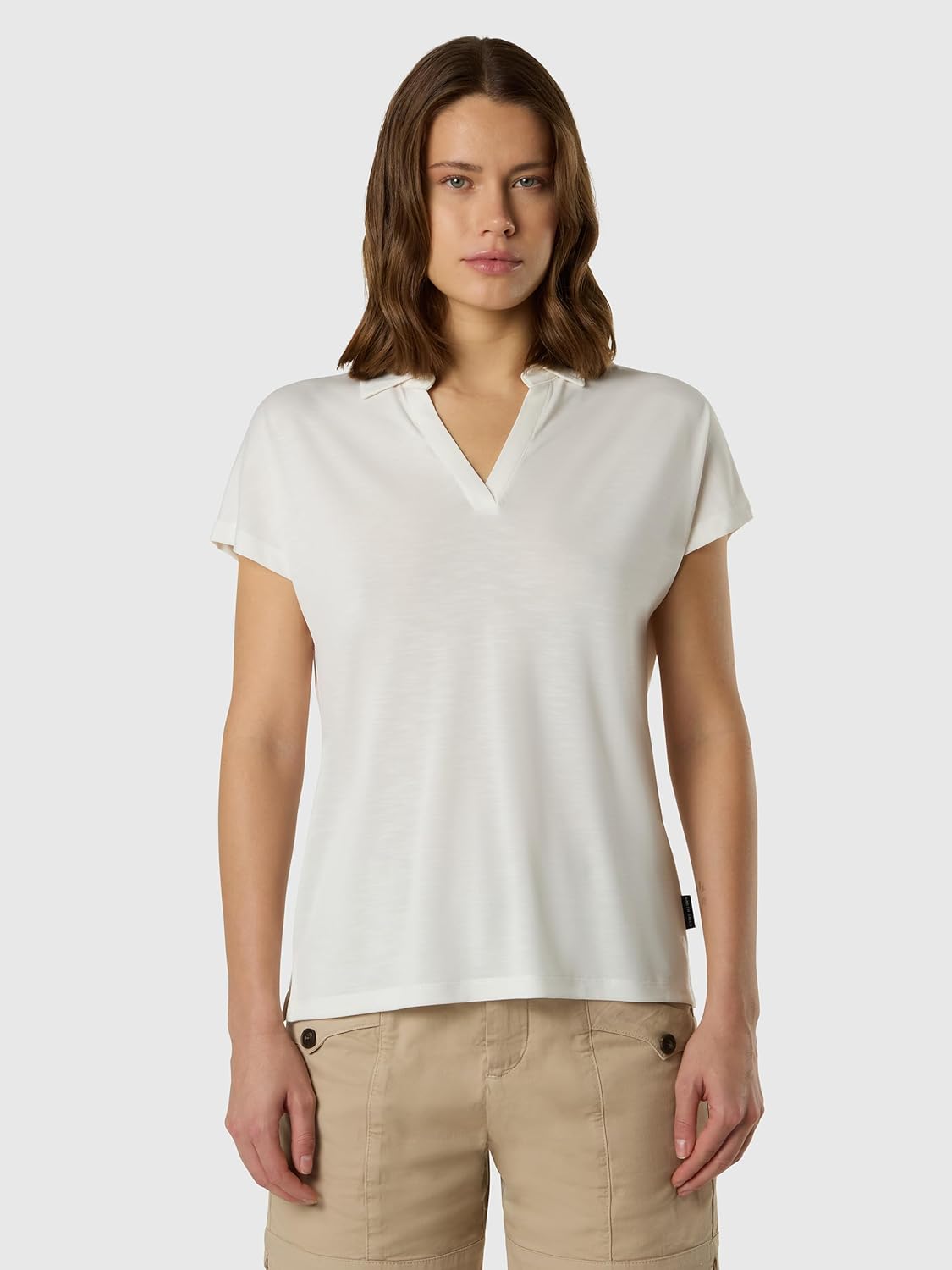 NORTH SAILS Polo Donna in Jersey Modal Slub con Fibre Riciclate - immagine 2