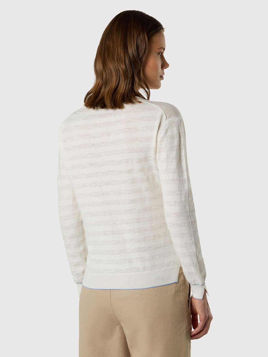 NORTH SAILS Maglia Donna a Righe in Cotone e Lino - immagine 3