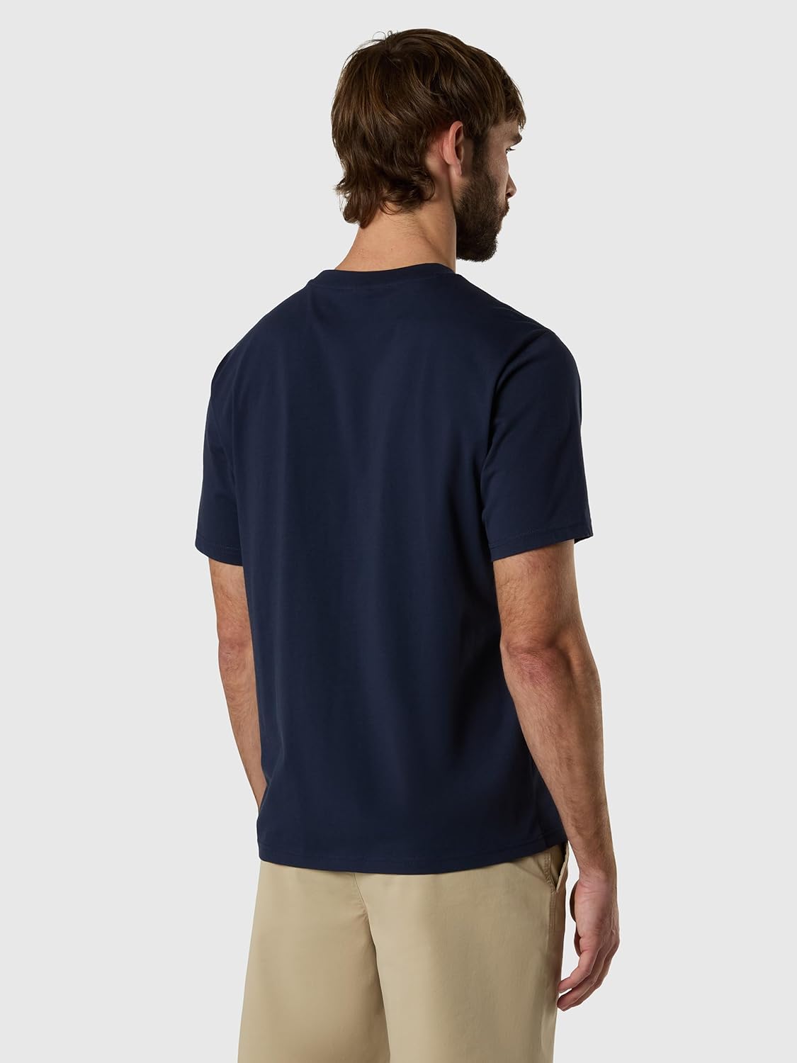 NORTH SAILS T-Shirt Uomo in Jersey di Cotone Organico con Maxi Logo Frontale - immagine 3