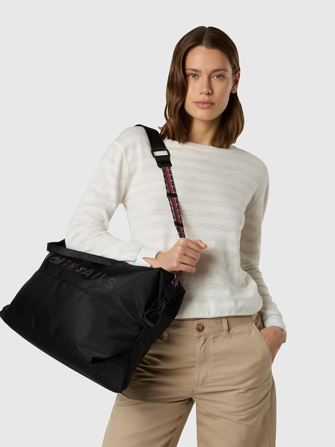 NORTH SAILS Maglia Donna a Righe in Cotone e Lino - immagine 4