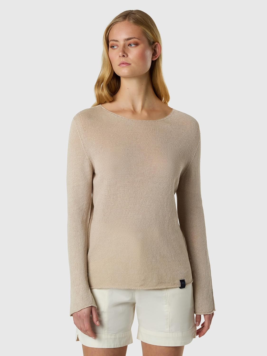 NORTH SAILS Maglia Donna Scollo a Barca in Cotone e Lino - immagine 2