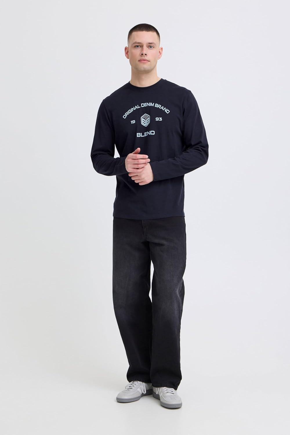 Blend BHKARSON - Maglietta a maniche lunghe, da uomo, 100% cotone - immagine 3