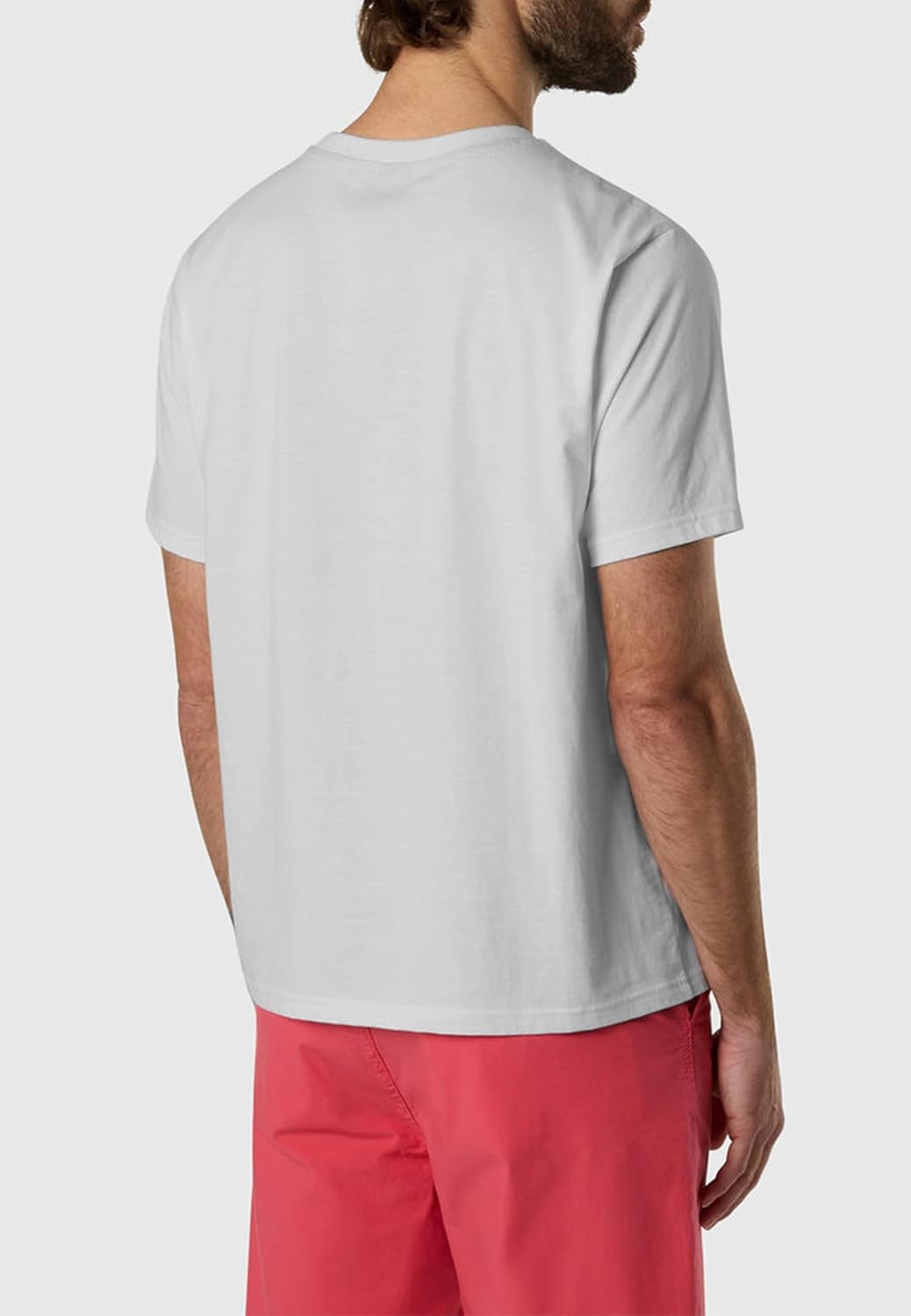 NORTH SAILS T-Shirt Uomo in Jersey di Cotone Organico Stretch con Lettering in Rilievo - immagine 7
