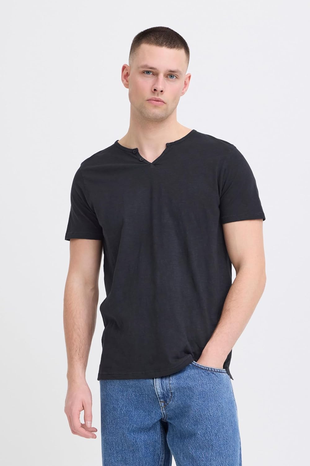 Blend BHAshton - Maglietta da uomo con scollo a V, 100% cotone - immagine 8
