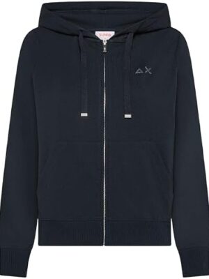 SUN68 Felpa Donna in Cotone con Zip