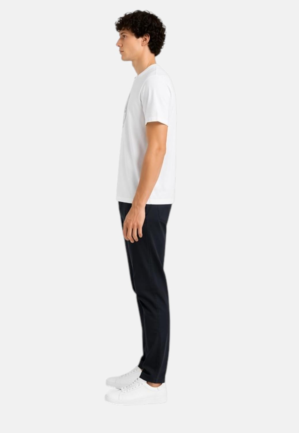 NORTH SAILS T-Shirt Uomo in Jersey di Cotone Organico con Maxi Logo Frontale - immagine 11